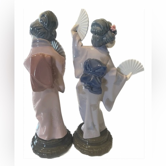 LLADRO FIGURINE "CHRYSANTHEMUM / TIMID JAPANESE" GEISHA GIRL WITH FAN SPAIN 4990 - Picture 11 of 11